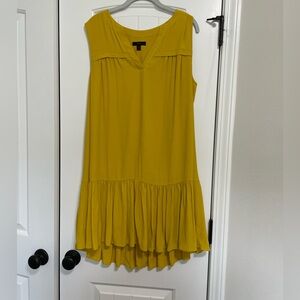 Jcrew mustard yellow tank dress